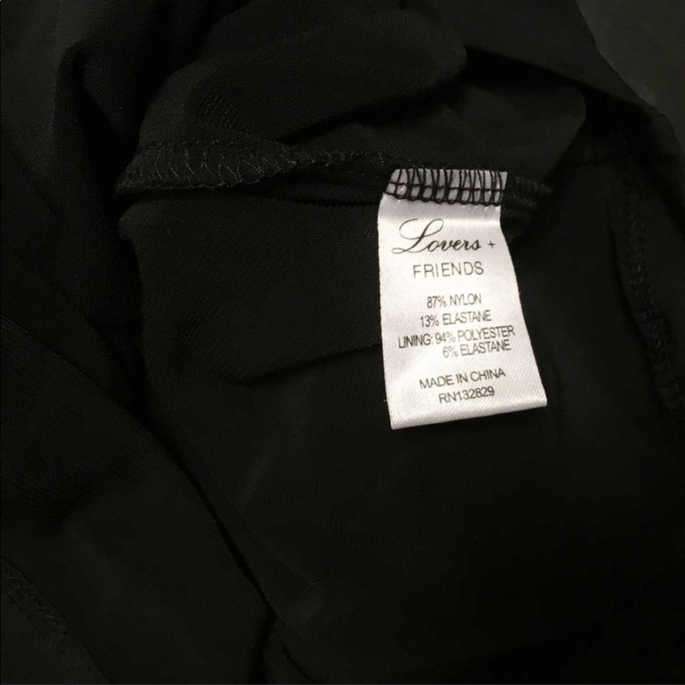 NEW Lovers + Friends Black Fishnet Dress - Picture 8 of 8
